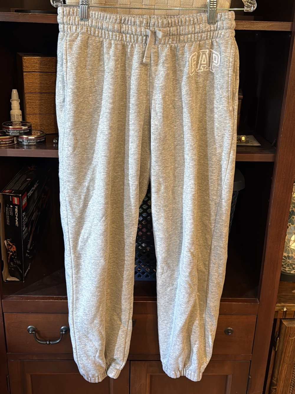 GAP Light Gray Kids Pull-On Joggers with Logo